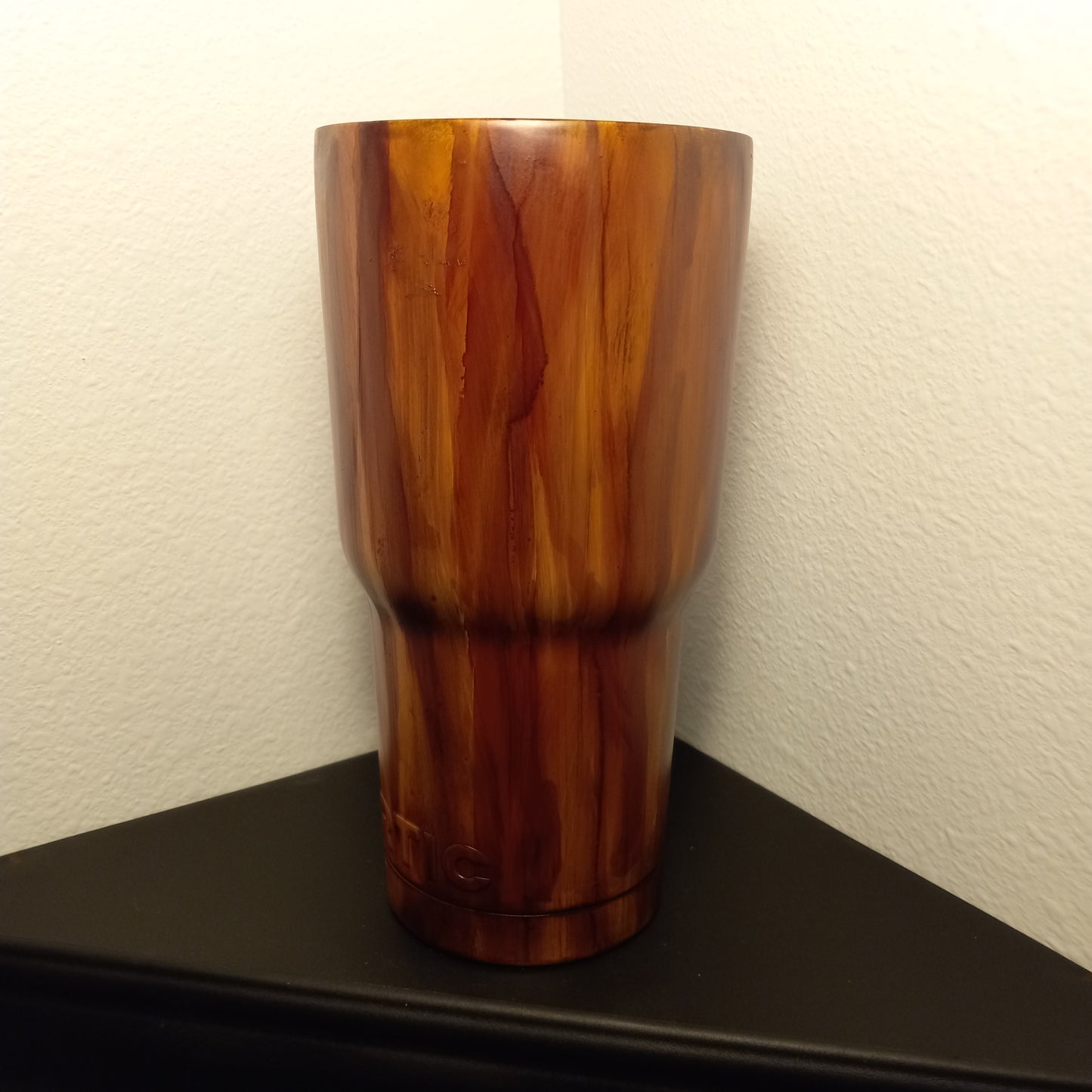 30oz wood grain stainless steel drinking Tumblr