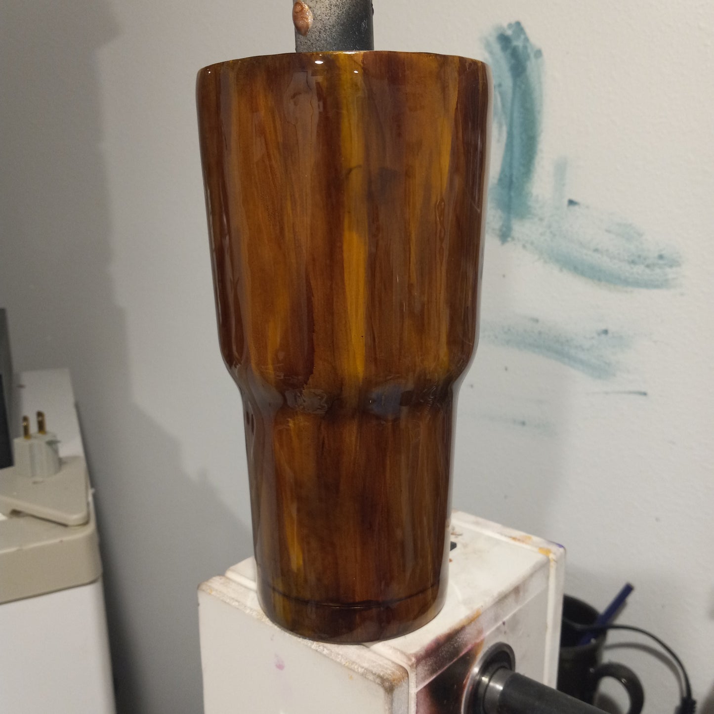 30oz wood grain stainless steel drinking Tumblr