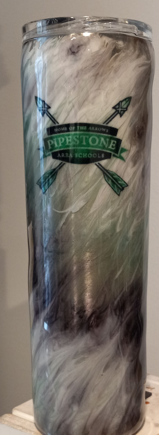 30 Oz Pipestone Arrow stainless steel tumbler