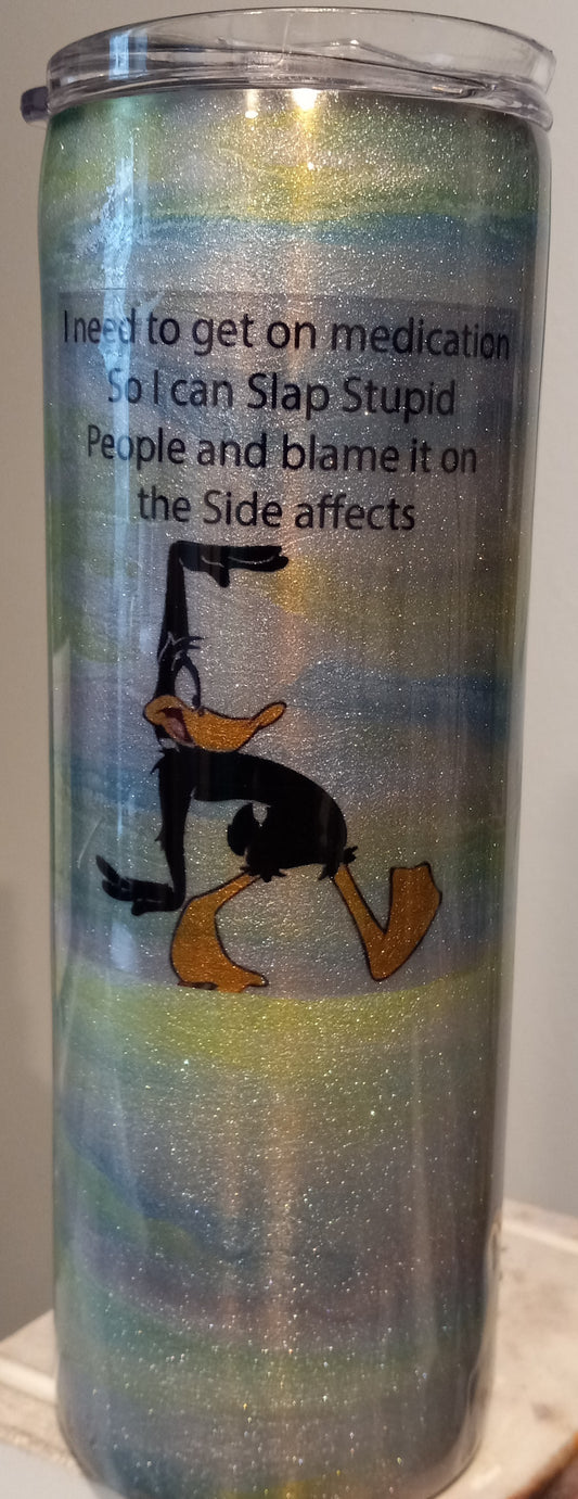 20 oz Daffy Duck stainless steel tumbler