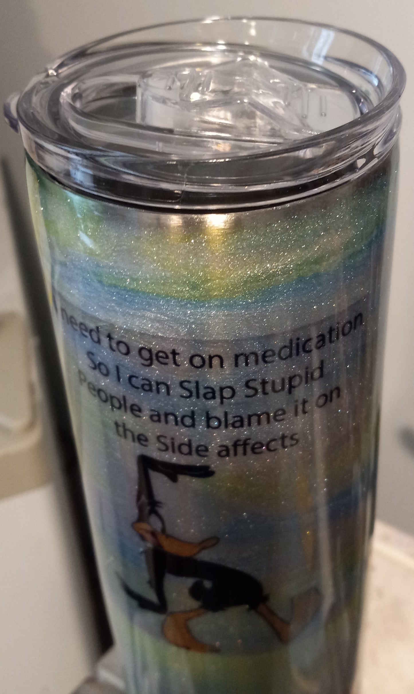 20 oz Daffy Duck stainless steel tumbler