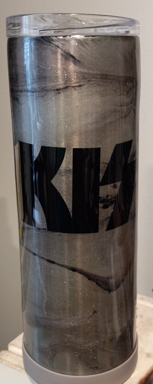 20 oz kiss stainless steel tumbler